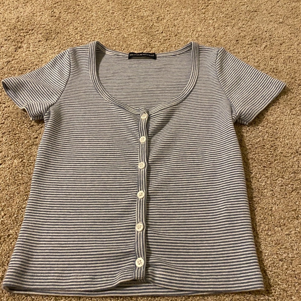 Brandy Melville striped zelly top